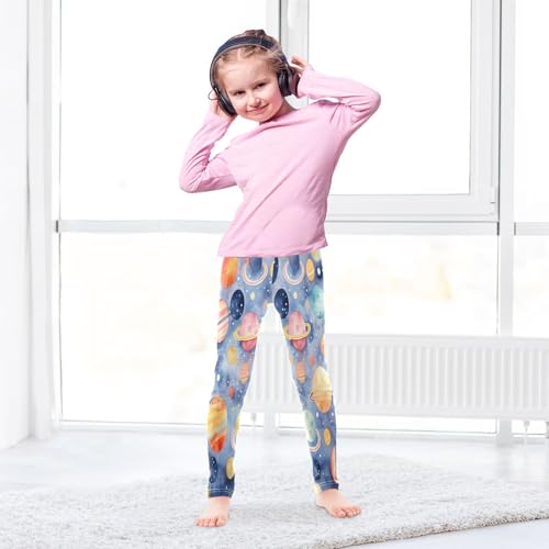 Toddler Girls Leggings Printed Yoga Pants Leggings Cloud Layer Starry Sky for Kids4