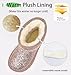 Sugmzox Kids Snow Boots Girls Slip On Winter Warm Outdoor Fuzzy Lining Comfortable Fashion Snow Boots Gold Size 11