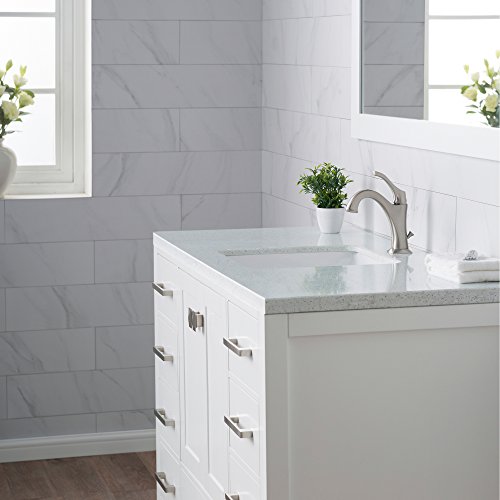 Kraus Elavo 17-Inch Square Undermount White Porcelain Ceramic Bathroom Sink With Overflow, Kcu-231 #TOP3