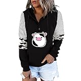 Hoody Women's Print Legere Pullover Beheizbare Hood Lange Ärmel Hoodie Woman Kapuzen Kordelzug Taillierte Gym Halloween Schwarz