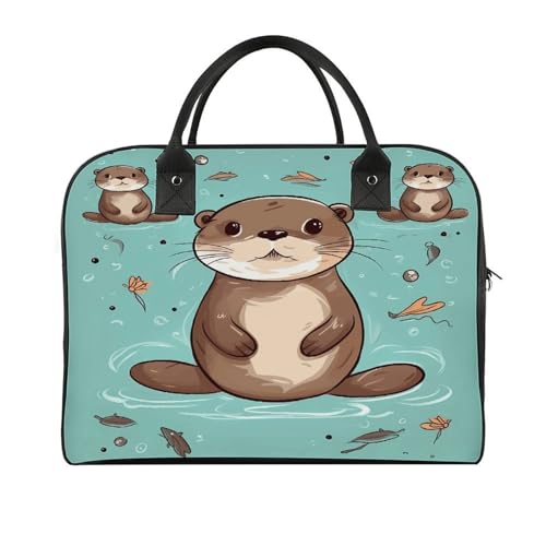 Maletín ligero para laptop de mujer y hombre estilo caricatura miniatura 1