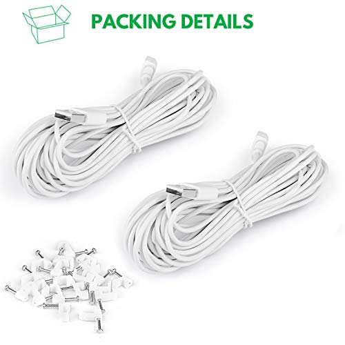 Cables de alimentación de 7,5m para Blink Mini que cargan de forma continua tu cámara de interior 7