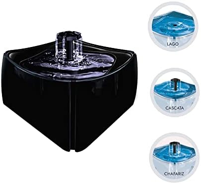 Fonte para Gatos Cães 1,8 litros Bivolt Mecpet (PRETO)