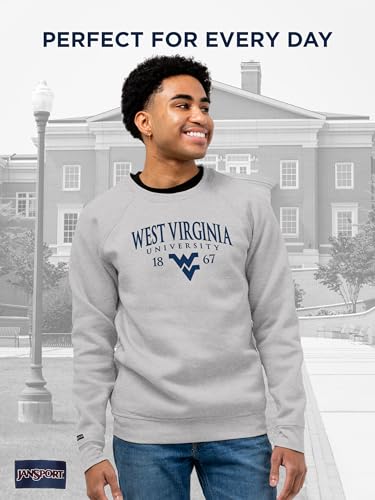 JanSport NCAA Officially Licensed Rival Crew Sweatshirt, Long Sleeve Graphic Pullover for Men & Women, Cotton-Polyester Blend Featuring Collegiate Design & Easy-On Style for Game Days, or Travel - image 2