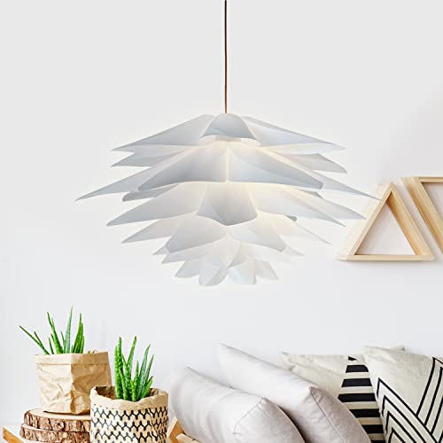 ALVIA Puzzle Pendant Lamp Shade - Lotus Flower DIY Jigsaw Lampshade Kit - 50cm, 50 cm