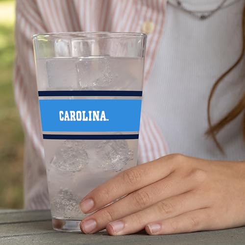 Image of Logo Brands NCAA 16 oz Pint Glass - Durable Glass With Bold Team Color- Chip-Resistant Rim Drinkware For Fans, Tailgates, Home Bars & Everyday Use
