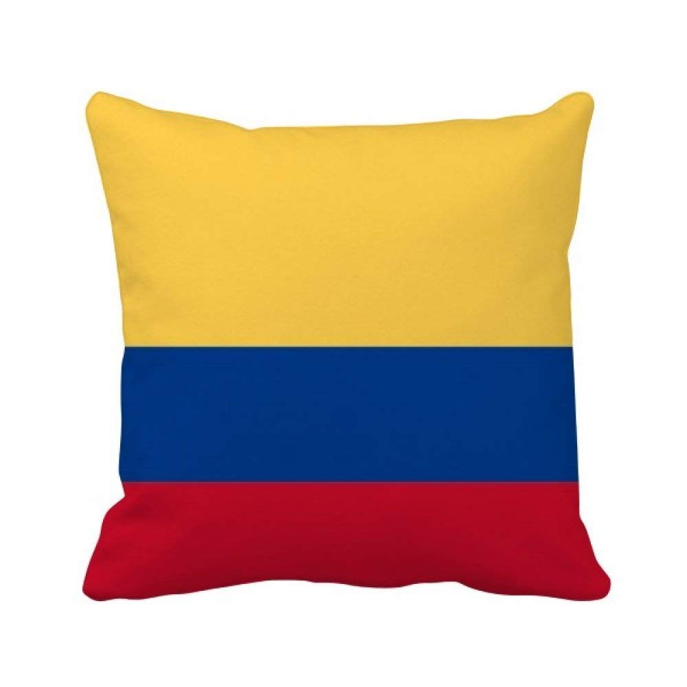 Coussin Colombie drapeau national pour déco canapé salon