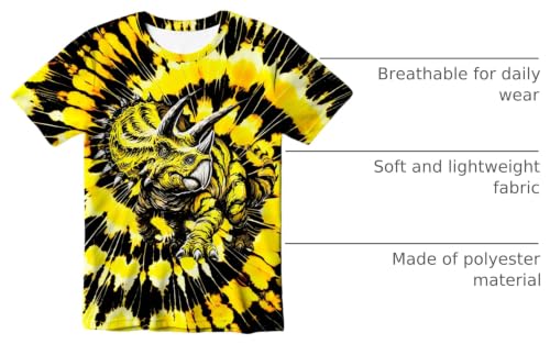Image of Kids Tie Dye T-Shirt, Children Tie Dye Short Sleeve Tee Shirt for Kids
