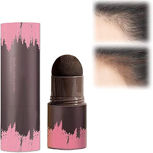 Lovelycat Polvo corrector de cabello natural maquillaje para pérdida de cabello cubierta de raíces palo de polvo corrector de cabello impermeable polvo fino para peluquería (Negro)