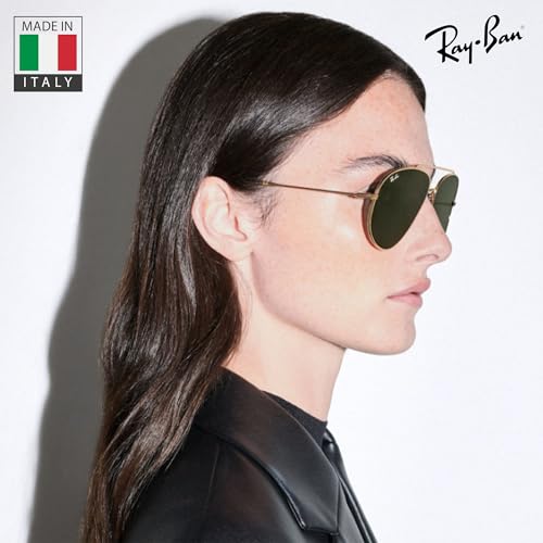 Image of Ray-Ban RBR0101S AVIATOR REVERSE Pilot Shaped Sunglasses for Men & Women with Official RAYBAN Eyewear Kit