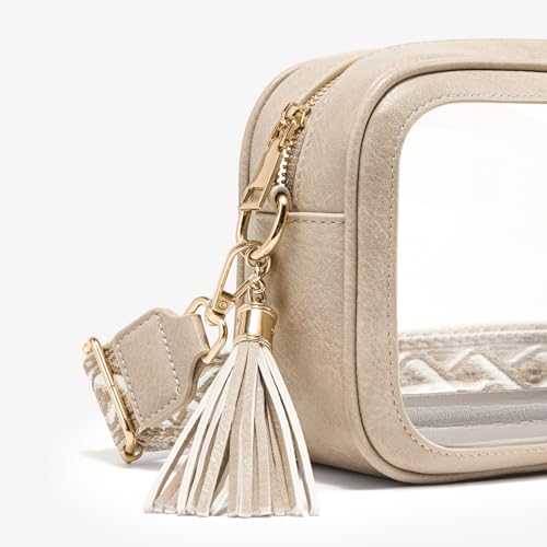 Image of Unilily Clear Bag for Stadium Events, Clear Purse Stadium Approved Crossbody Bag for Concerts Sports Festivals Events Women