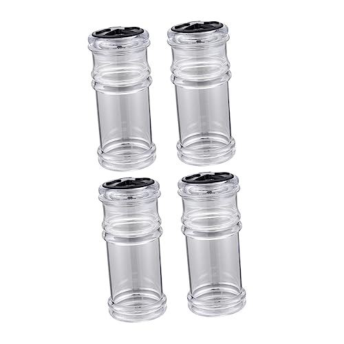 OFFSCH 4Pcs Plastic Seasoning Bottles Multi Function for Household Kitchen Restaurant and Dining Use Convenient Lightweight Design
