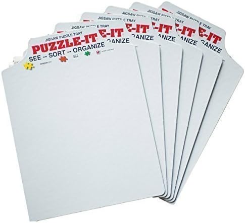 Puzzle-It Trays The Original Jigsaw Puzzle Organizer - Set of 6 holds up to approximately a 500 piece puzzle.
