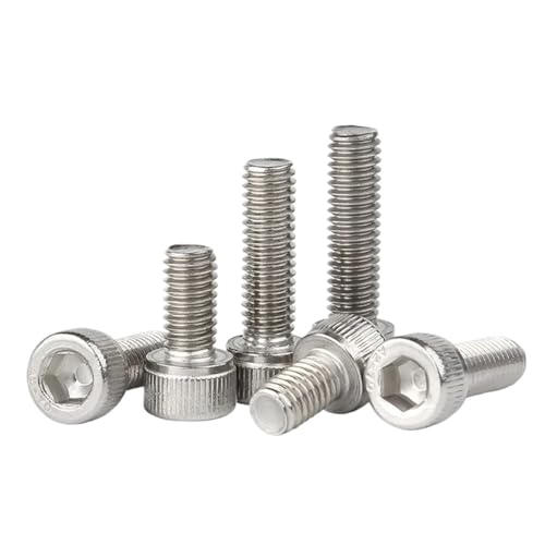 10-100pcs M1.4-M6 304 A2-70 Stainless Steel Hexagon Hex Socket Cap Head Bolt Screw Length 2-50mm(20mm,M1.6 (100pcs))