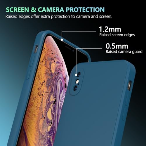 Image of for iPhone Xs Case Dark Blue, Scratch Resistant with Soft Touch, Slim Thin Phone Cover for iPhone X 5.8 inch