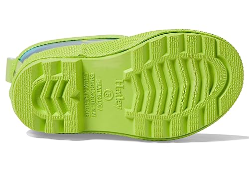 Hatley Boy's Real Dinos Shiny Rain Boots (Toddler/Little Kid/Big Kid) Blue 2 Little Kid M3