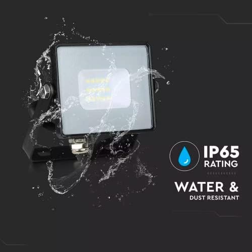 V-TAC LED Floodlight Outdoor 10W Flood Lights Outdoor | 800 Lumens LED Work Light | Waterproof IP65 | Day White 4000K LED Flood Lights Outdoor for Garden Patio Driveway and more