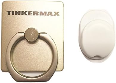 TINKERMAX - Ring Stand Holder/Mobile Phone Ring Stent/Anti-drop/360 Degree Rotating Metal Ring Holder Mobile Phone Stand for Smart Devices (Gold)