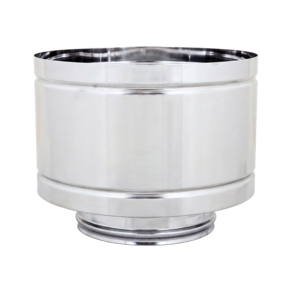 Maka Terminale a Botte Canna Fumaria Doppia Parete 50 Inox Ø 250 mm