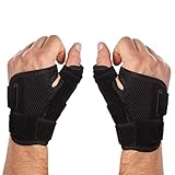 ADLEER 2PCS Ferula Pulgar Compatible con Ambas Manos Hombres y Mujeres - Muñequera Pulgar - Ferula R...