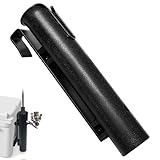 Omoojee Cooler Fishing Rod Holder, Wall Mounted Fishing Pole Holder, Fishing Rod Rack Compatible with YETI Coolers and for RTIC Coolers, Cooler Accessory, Medium, Black