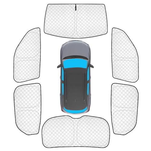 Image of KMF Windshield Sun Shade Replacement for Chevy Trailblazer Accessories 2021-2024, Side Window Sun Shade Cover Sun Visor Shield Cover, Rear Window Sunshade for Camping UV Block and Privacy Protect