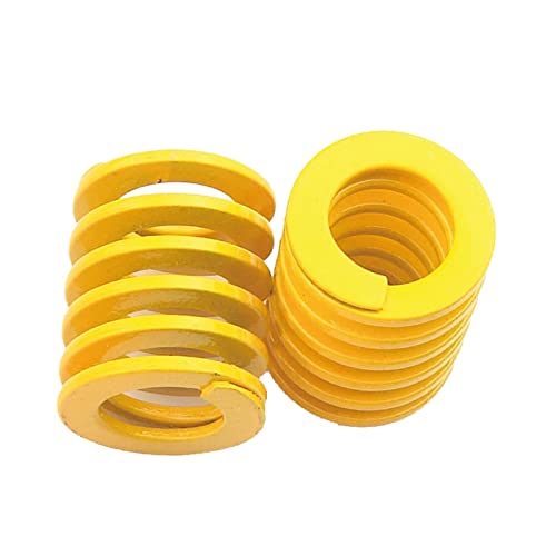 1 / 2pcs Giallo Lungo Light Load Spiral Stamping Stampaggio di Compressione Die Molla Diametro Esterno 8-35mm Diametro Interno 4-17.5mm L15-200 (Color : 175mm, Size : 35mm(1pcs))