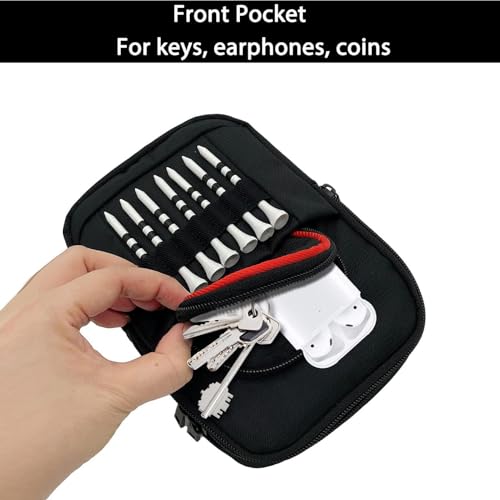 Soporte para pelotas de golf con bolsa portátil para objetos de valor resistente 7
