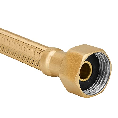 Engate Mangueira Flexível Gold/Dourado Trançado Inox 40cm