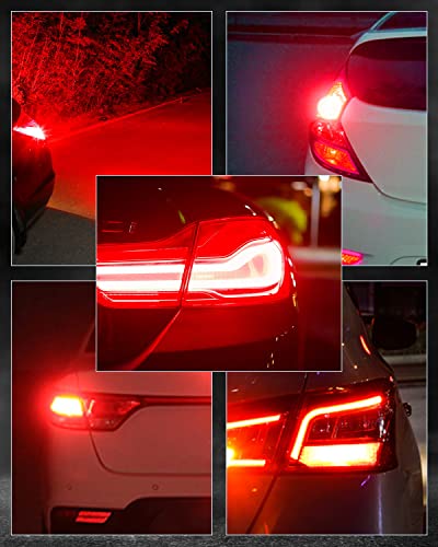 3157 Led Bulb,Novsight 2023 3156 3057 Brake Light Bulb Red, 300% Extremely Bright 3047 Turn Signal Light Bulbs,Safer Driving 3056 3356 4156 Led Bulbs For Tail Lights, Back Up Reverse Lights, Pack Of 2 #TOP6