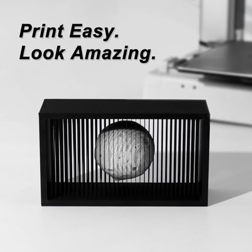 Image of Black Filament 250g, PLA Force 3D Printer Filament 1.75mm + /-0.03mm Accuracy, Black PLA Filament Cardboard Spool(0.55lb)