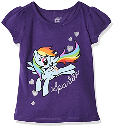 My Little Pony Girls' MLP Sparkle Short-Sleeved Puff Tee