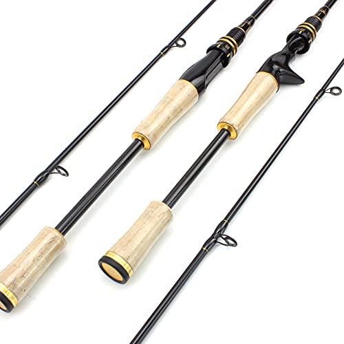 Visstang/visserspaal 1.8m Draaiende hengel M Power Carbon Snelle Actie Gieten Rod Lure Hengels Gewicht 7-25G Karper Trout Lokken Vissen Haspelcombo's (Color : Sky blue, Length : 182cm) - Image 6