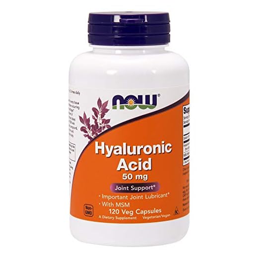 NOW Foods - Ácido Hialurônico com MSM 50 mg. - 120 Cápsulas vegetarianas