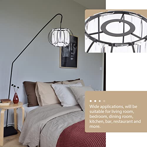 Image of Uonlytech 2pcs Glass Lampshade Lamp Shade Replacement Bedside Lamp s E27 Glass s Lantern Decorative Lanterns Light s Protection E14 Iron Cage