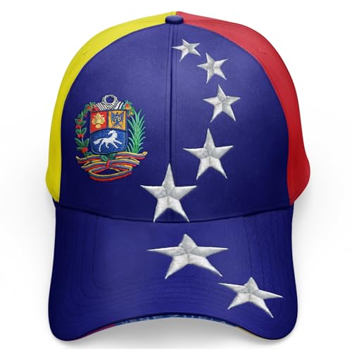 Gorra tricolor de Venezuela con escudo y estrellas miniatura 7