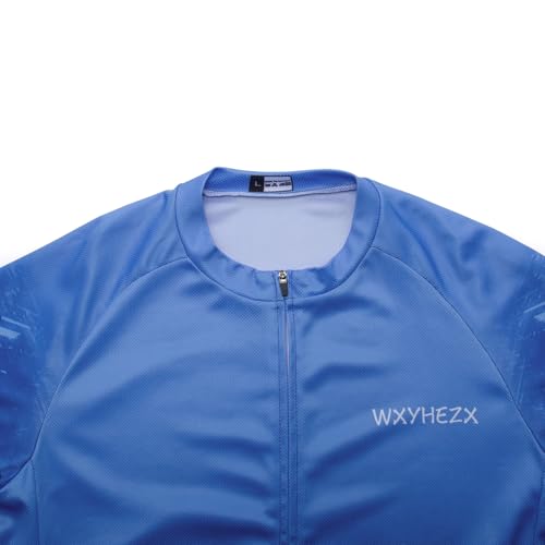 Men's Cycling Jersey Set Road Bike Shorts Sleeves Jersey Zipper Pokcet Bib Shorts with 20D Gel Pad Biking Clothing Sets - Image 4