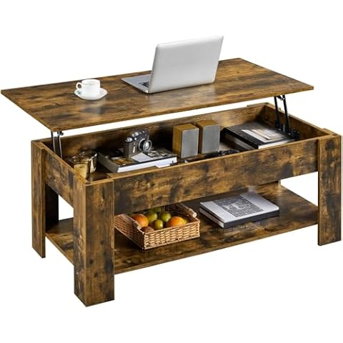 Yaheetech Table Basse Relevable Table Cover