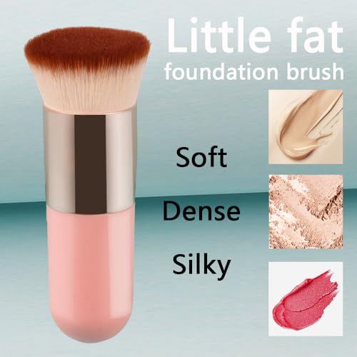 Makeup Foundation Brush with Powder Puff and Sponges, 16pcs Makeup Tool Set, Easily Blends Makeup Set for Liquid, Cream, and Powder, Reusable & Washable