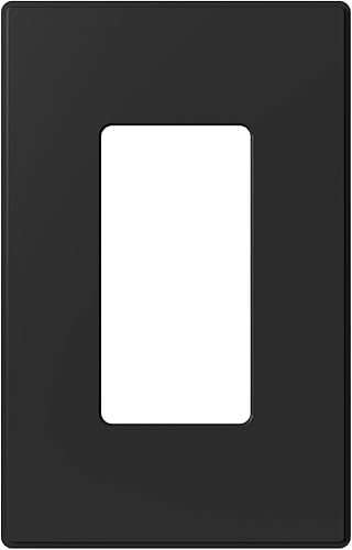 ELEGRP Placas decorativas de pared sin tornillos, de tamaño mediano, cubierta termoplástica irrompible para interruptor de salida de receptáculo de