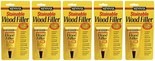 Minwax 42851000 Stainable Wood Filler, 1-Ounce 5 Pack