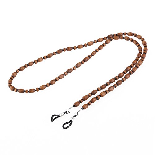 WINOMO Eyeglasses Chain Sunglasses Wood Bead Chain Neck Holder, As Shown, 29.5 inch