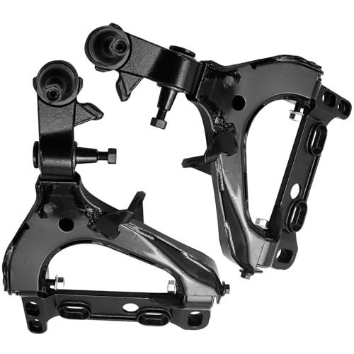 Image of Detroit Axle - 8pc Front End Control Arms Kit for Chevy Trailblazer EXT GMC Envoy XL XUV Isuzu Ascender Buick Rainier Saab 9-7x Olds Bravada, Upper Lower Control Arms Outer Inner Tie Rods Replacement