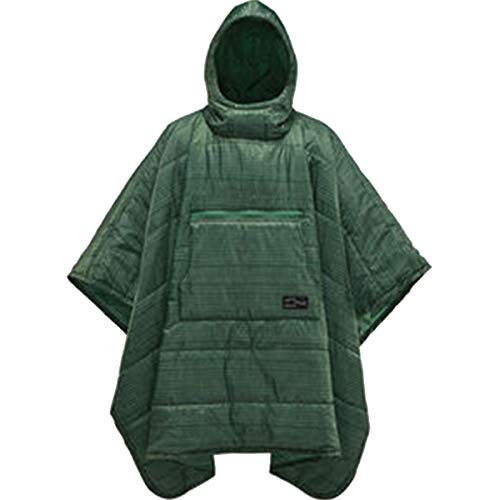 Image of Therm-a-Rest Honcho Poncho Wearable Hoodie Blanket, Green Print