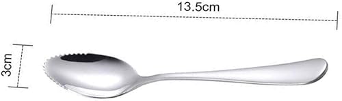 Miniatura 2 de Cucharas de pomelo, cuchara de dragado, cuchara raspadora de acero inoxidable, cucharas de dragado, herramientas alimenticias para manzanas, patatas
