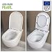 Asiento de inodoro Aqua Bagno Pearl D-Form Premium - asiento de inodoro...