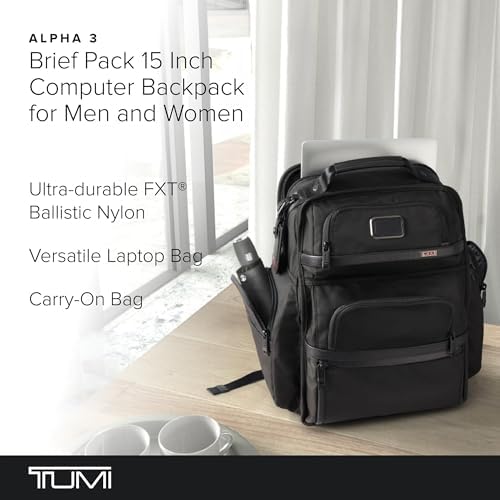 Tumi Official TUMI Alpha 3 Brief Pack, black (black 19-3911tcx