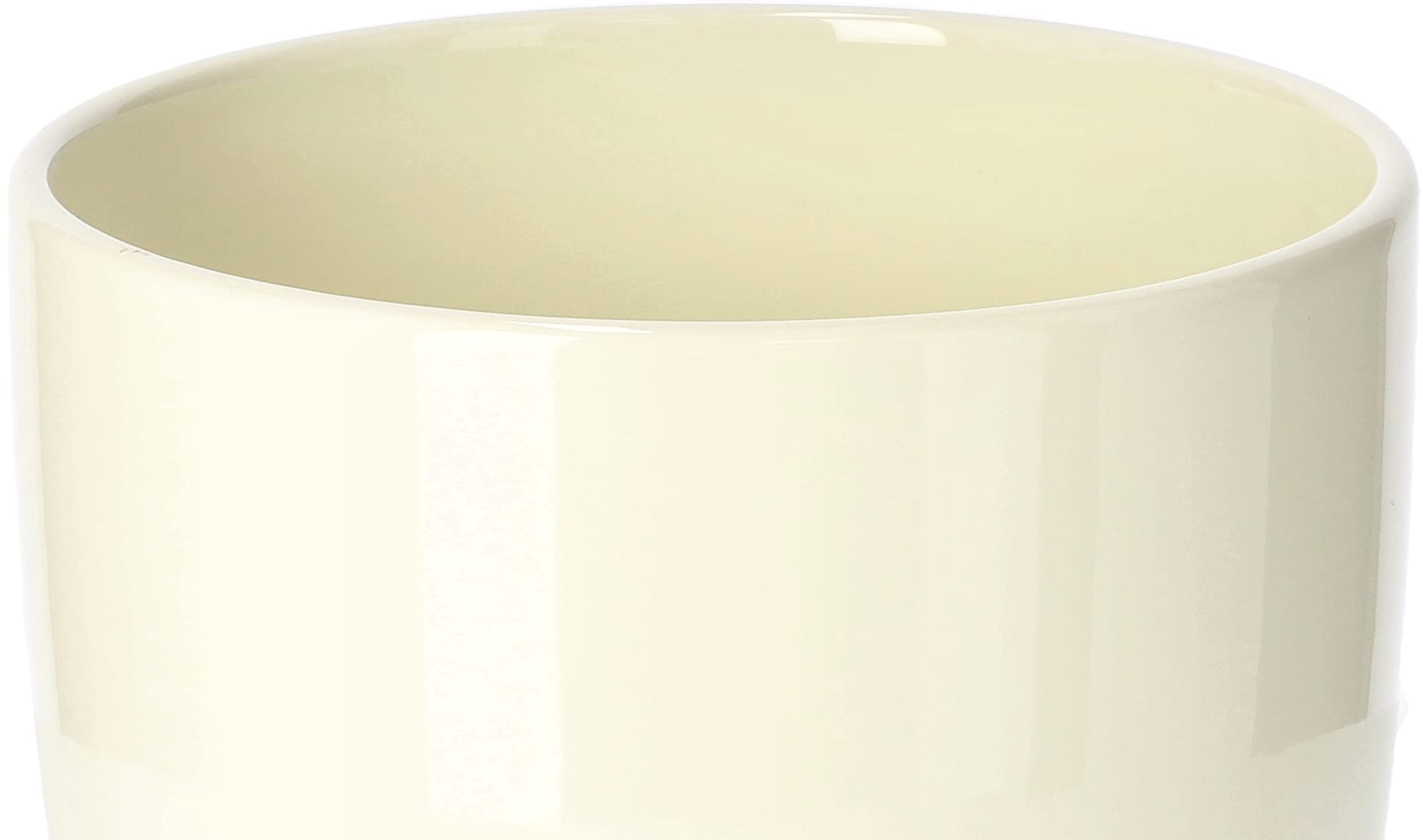 Kotarbau® - Vaso da fiori in ceramica per piante con vassoio antigoccia, diametro da 20 cm, colore beige