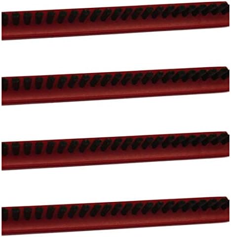 HASME B012-2400B Upright Vacuum Metal Brush Roller Inserts Replacement for Riccar Fits for Simplicity 7000 Series and Some 6000 Series Using Replaceable Strips, 4-Pack