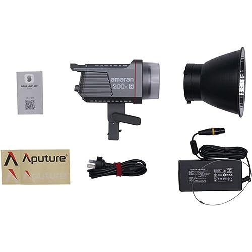 Amaran 200X S Cob Led Video Light Bi Color 2700K-6500K,250W,45400Lux @1M,Cri≥95,Tlci≥95,App Control,9 Pre-Programmed Lighting Effects #TOP7